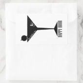 De klim is mijn gelukkige uur rechthoekige sticker (Tas)