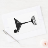 De klim is mijn gelukkige uur rechthoekige sticker (Envelop)