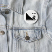 De klim is mijn gelukkige uur ronde button 5,7 cm (In situ)