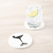 De klim is mijn gelukkige uur zandsteen onderzetter (Zijkant)