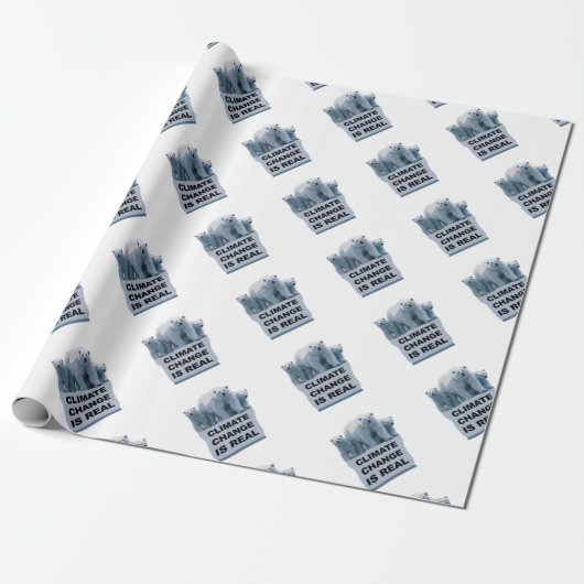 DE KLIMAATVERANDERING IS ECHT CADEAUPAPIER (Uitgerold)