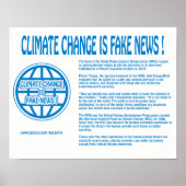 DE KLIMAATVERANDERING IS GEEN NIEUWS! POSTER (Voorkant)