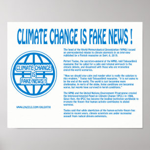 DE KLIMAATVERANDERING IS GEEN NIEUWS! POSTER