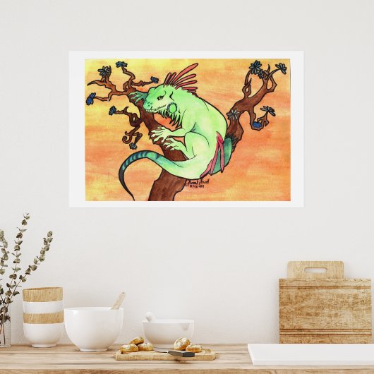 De klimmer poster (Keuken)