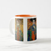 De klimtz dames tweekleurige koffiemok (Voorkant links)