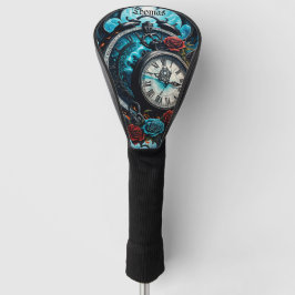 De klok in de mist van de oneindigheid. golfheadcover