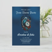 De klok in de mist van de oneindigheid. kaart (Staand voorkant)