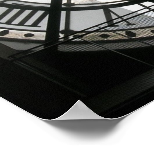 De klok in Musee d'Orsay Poster (Hoek)