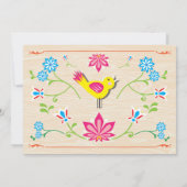 De klok rond Vrijgezellenfeest Volkskunst Cuckoo I Kaart (Achterkant)