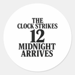 De Klok Slaat 12 Middernacht Komt Meme Ronde Sticker
