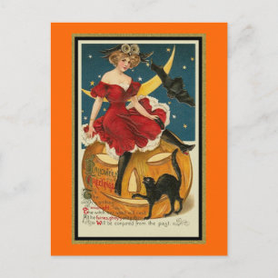 De klok slaat 's nachts af briefkaart