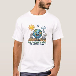 De Klok Tikt | Milieubewustzijn Aarde T-shirt