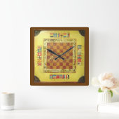 De klok van de crokinole board game (Huis)