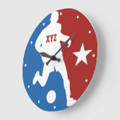 De klok van de de douanemuur van de voetballer (Hoek)