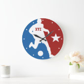 De klok van de de douanemuur van de voetballer (Huis)