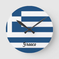 De klok van de de vlagmuur van Griekenland