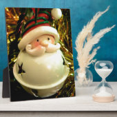 De Klok van de kerstman Fotoplaat (Zijkant)