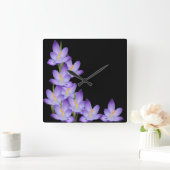 De Klok van de Muur van de Bloem van de lavendel (Huis)