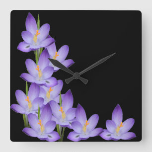 De Klok van de Muur van de Bloem van de lavendel