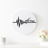 De Klok van de Muur van de Lijn van de frequentie  (Huis)