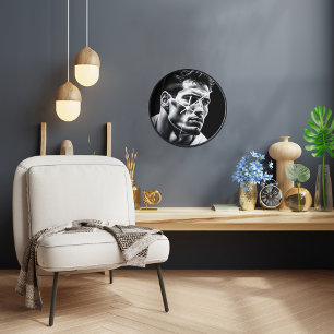 De Klok van de Muur van de Speler van de Rugby met