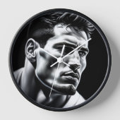 De Klok van de Muur van de Speler van de Rugby met (Voorkant)