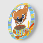 De Klok van de Muur van de Tijd van de koffie (Hoek)