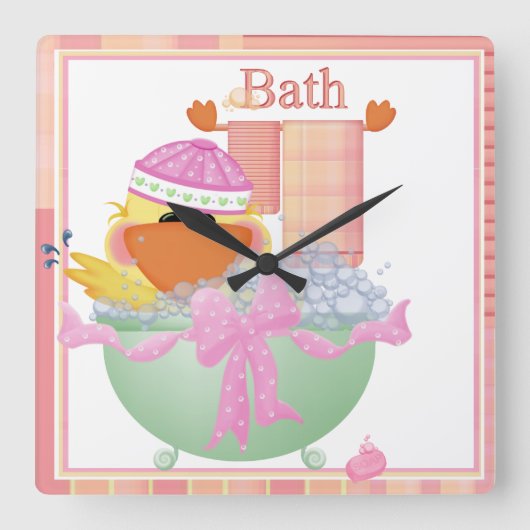 De Klok van de Muur van de Tijd van het bad (Voorkant)