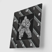 De Klok van de Muur van de Typografie van Goalie (Hoek)