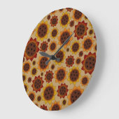 De Klok van de Muur van de Zonnebloem van de (Hoek)