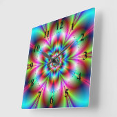 De Klok van de Muur van flower power (Hoek)