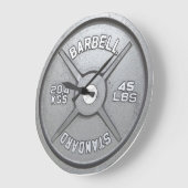 De Klok van de Muur van het Bord van Barbell (Hoek)