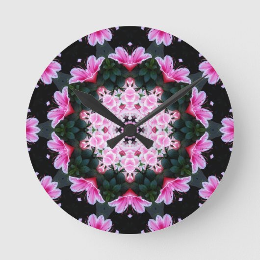 De Klok van de Muur van Mandala van de bloem (Voorkant)