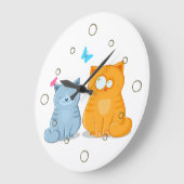 De Klok van de Muur van twee Katten (Hoek)