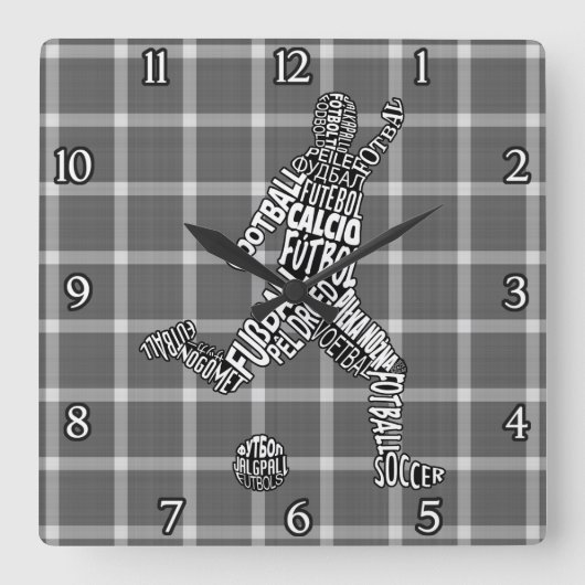 De Klok van de Talen van het Voetbal van het (Voorkant)