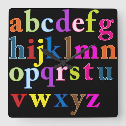 De Klok van het alfabet (Voorkant)