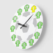 De Klok van het football - met Groene en Witte Shi (Hoek)