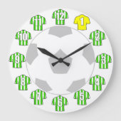 De Klok van het football - met Groene en Witte Shi (Voorkant)