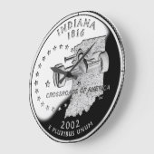 De Klok van het Kwart van de Staat van Indiana (Hoek)