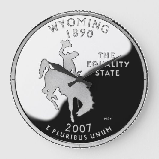 De Klok van het Kwart van de Staat van Wyoming (Voorkant)
