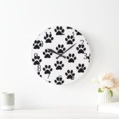 De Klok van het Print van de Poot van de kat (Huis)