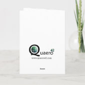 De Klok van Kerstmis (Goud/Paars) Feestdagen Kaart (Achterkant)