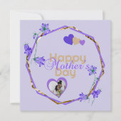 De klokjesbloemen - Aanpasbare Moederdag kaart (Voorkant)