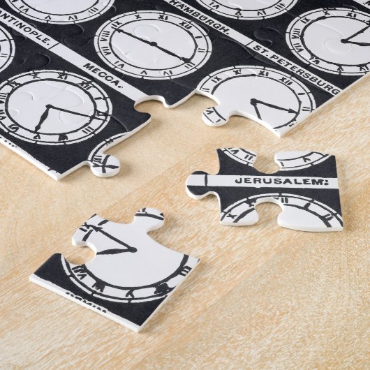 De klokken van de wereld legpuzzel (Zijkant)