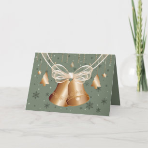 De Klokken van het koper & Vrolijke Kerstmis van Feestdagen Kaart