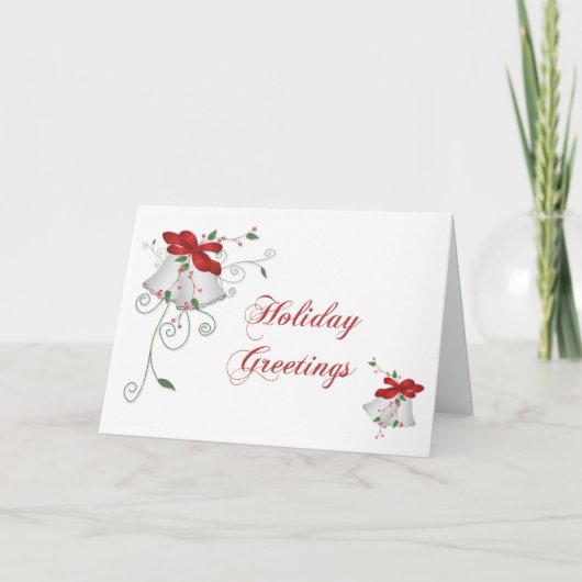 De Klokken van Kerstmis Feestdagen Kaart (Voorkant)