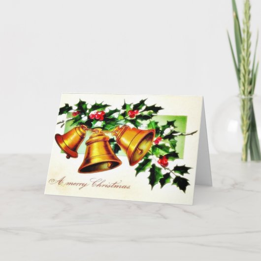 De Klokken van Kerstmis Feestdagen Kaart (Voorkant)
