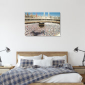 De klokkentoren schaduwt de Hujaj Canvas Afdruk (Insitu (Slaapkamer))