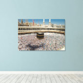 De klokkentoren schaduwt de Hujaj Canvas Afdruk (Insitu (Houten vloer))