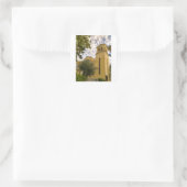 De klokkentoren vierkante sticker (Tas)